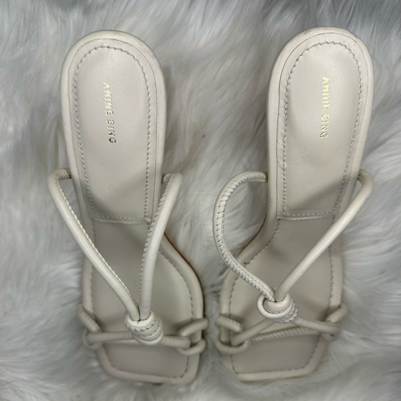 Anine Bing Vanina Spool Strappy Bridal Slip On Heels Size 37 - Picture 3 of 9